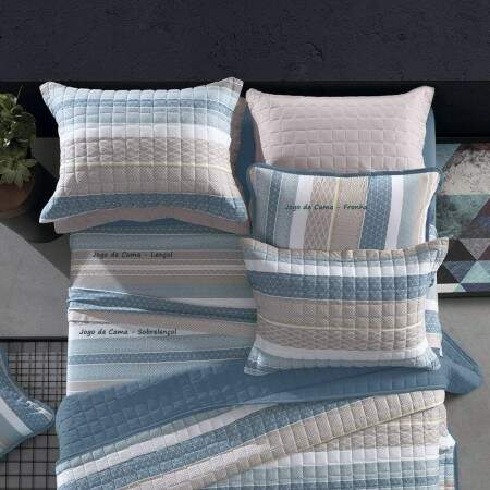 Jogo de cama queen Altenburg Premier Malha Collins 240x250cm 4 peas