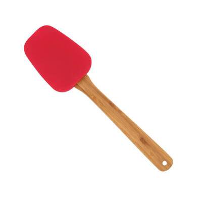 Esptula oval silicone e bamboo Mor 8560
