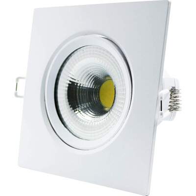 Spot Led Supimpa quadrado amarelo 7W 3000k NH630 