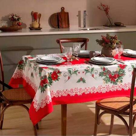 Toalha de mesa Dohler 160x250cm Athenas Natal 94