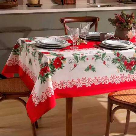 Toalha de mesa Dohler 160x250cm Athenas Natal 94