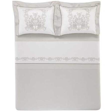 Jogo cama Casal Trussardi Fiermonte 300 fios 4 peas
