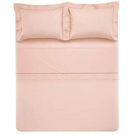 Jogo Cama Casal Trussardi Cammillo 200 Fios Rosa 4 peas