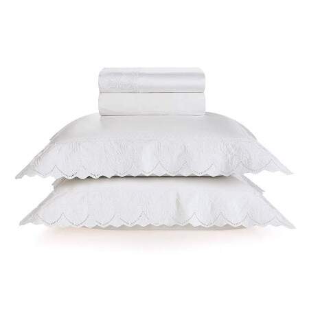 Jogo de Cama King Trussardi Ducale 600 Fios Branco