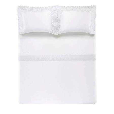 Jogo de Cama King Trussardi Ducale 600 Fios Branco
