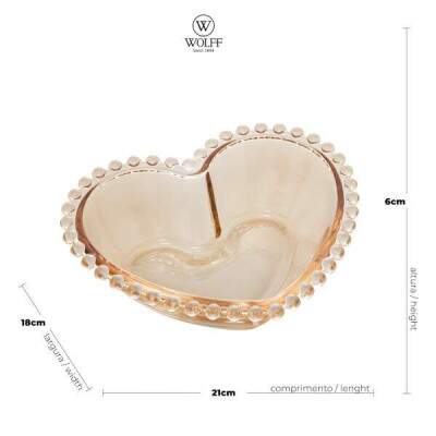 Saladeira Cristal Corao Wolff Pearl mbar