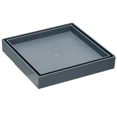 Ralo Oculto com Anti-Inseto 10x10cm Cinza Astra