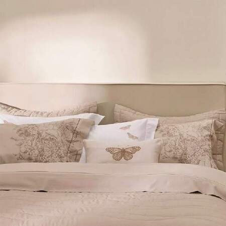 Jogo Cama King Trussardi 300 Fios 100% Algodo Egpcio Botanici 4 ps