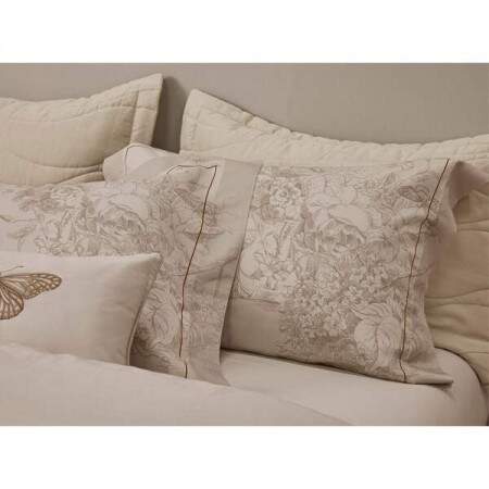 Jogo Cama King Trussardi 300 Fios 100% Algodo Egpcio Botanici 4 ps