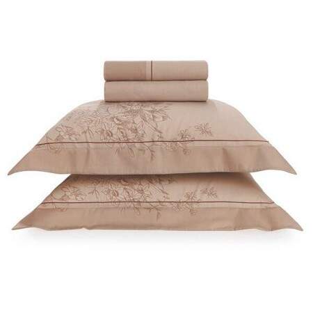 Jogo Cama King Trussardi 300 Fios 100% Algodo Egpcio Botanici 4 ps