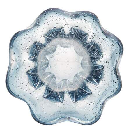Vaso Vidro Italy Azul 18x18,5cm Wolff