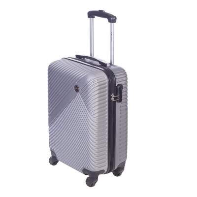 Mala de bordo Sestini ABS com rodas 360 Travel One To Cross Prata