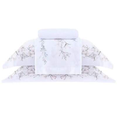 Jogo de cama Super King Buddemeyer Percalle Orquidrio 100% Algodo