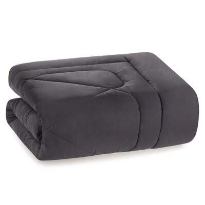 Edredom King Trussardi Grasso Chumbo 300 Fios 100% Algodo Egpcio
