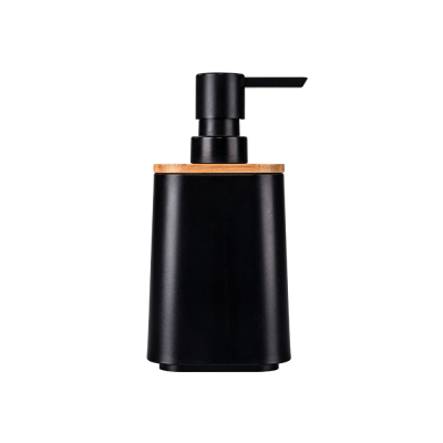 Porta-Sabonete Lquido Plstico Ordene My Day Preto Bambu 