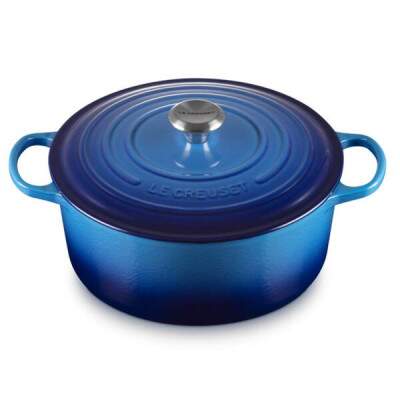 Panela redonda Le Creuset Signature 28cm Azure Blue