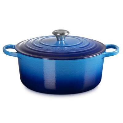 Panela redonda Le Creuset Signature 28cm Azure Blue