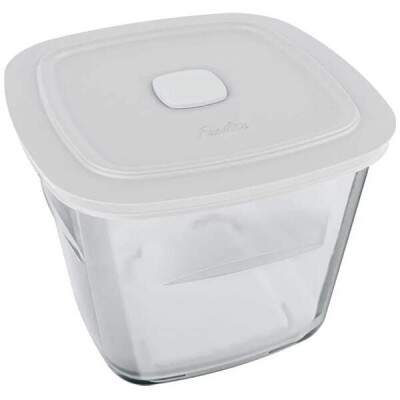 Pote Quadrado Alto c/ Tampa Plstica NF Marinex Facilita Vap 1L