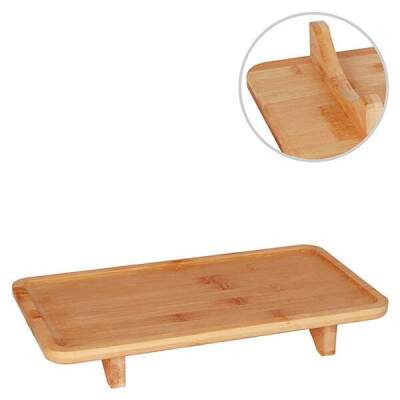 Bandeja Bambu Alta 38cm x 5,2cm x 20,5cm Zein