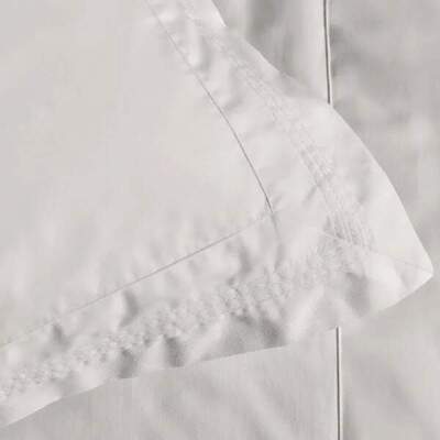 Jogo Cama Queen Trussardi San Felice Branco 200 Fios 100% Algodo 4ps
