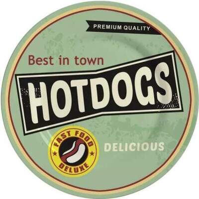 Kit 8 Peas Alleanza Hot Dog Collection 4 Pratos 21cm + 4 Mini Bowls