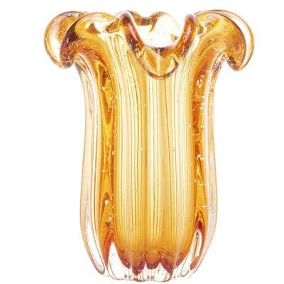 Vaso de Vidro Wolff Italy 19cm x 24cm mbar
