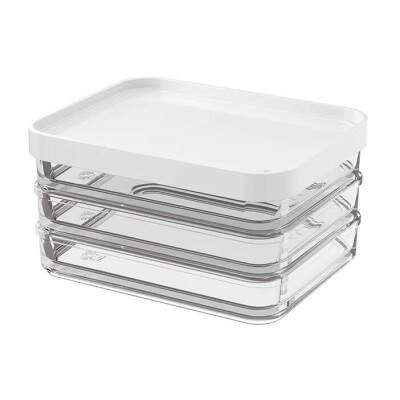 Pote Coza Clear Trio 840ml cinza