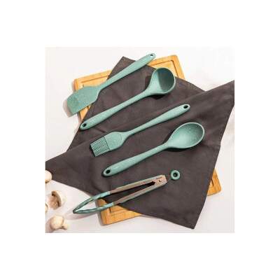 Colher silicone Brinox Flex 27.5cm verde