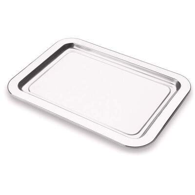 Bandeja Metalrgica Forma Pop 34,5cm x 25cm Ao Inox