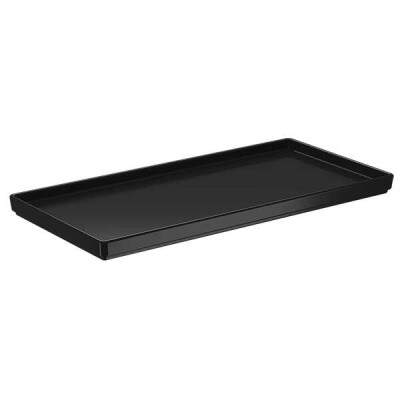 Bandeja para Banheiro Coza Splash Preto 27cm x 13cm.