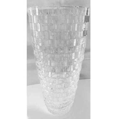 Vaso Adely Crystal 15cm x 30cm Vidro Transparente