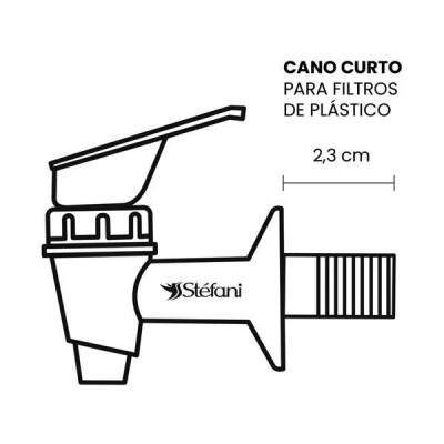 Torneira para Filtros Stfani Clic Branca 