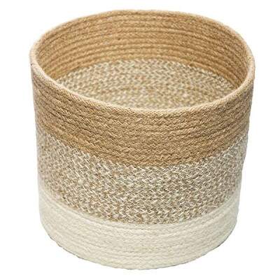 Cesto Organizador de Fibra Natural Degrad Wolff 28cm x 24cm.