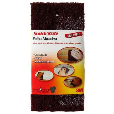 Folha abrasiva 3M Scotch-Brite grossa 2 peas