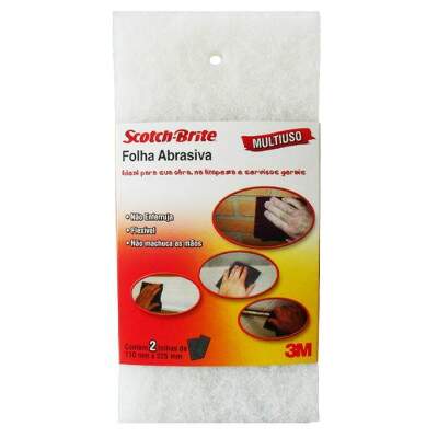 Folha abrasiva 3M Scotch-Brite extra fina 2 peas