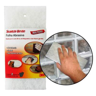 Folha abrasiva 3M Scotch-Brite extra fina 2 peas