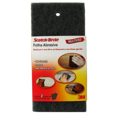 Folha abrasiva 3M Scotch-Brite fina 2 peas
