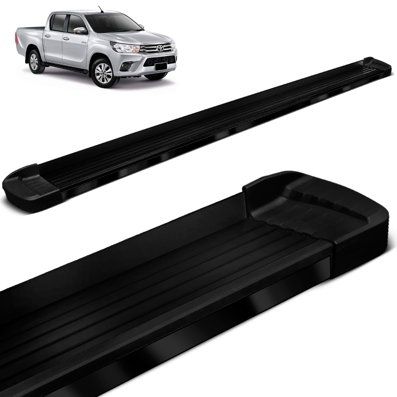 ESTRIBO LATERAL HILUX CABINE DUPLA 2006 A 2015 BEPO ELEGANCE ALUMINIO