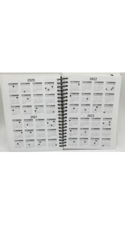 Agenda Datada com Capa Pet e Marca Pginas 14x19 cm para Sublimao