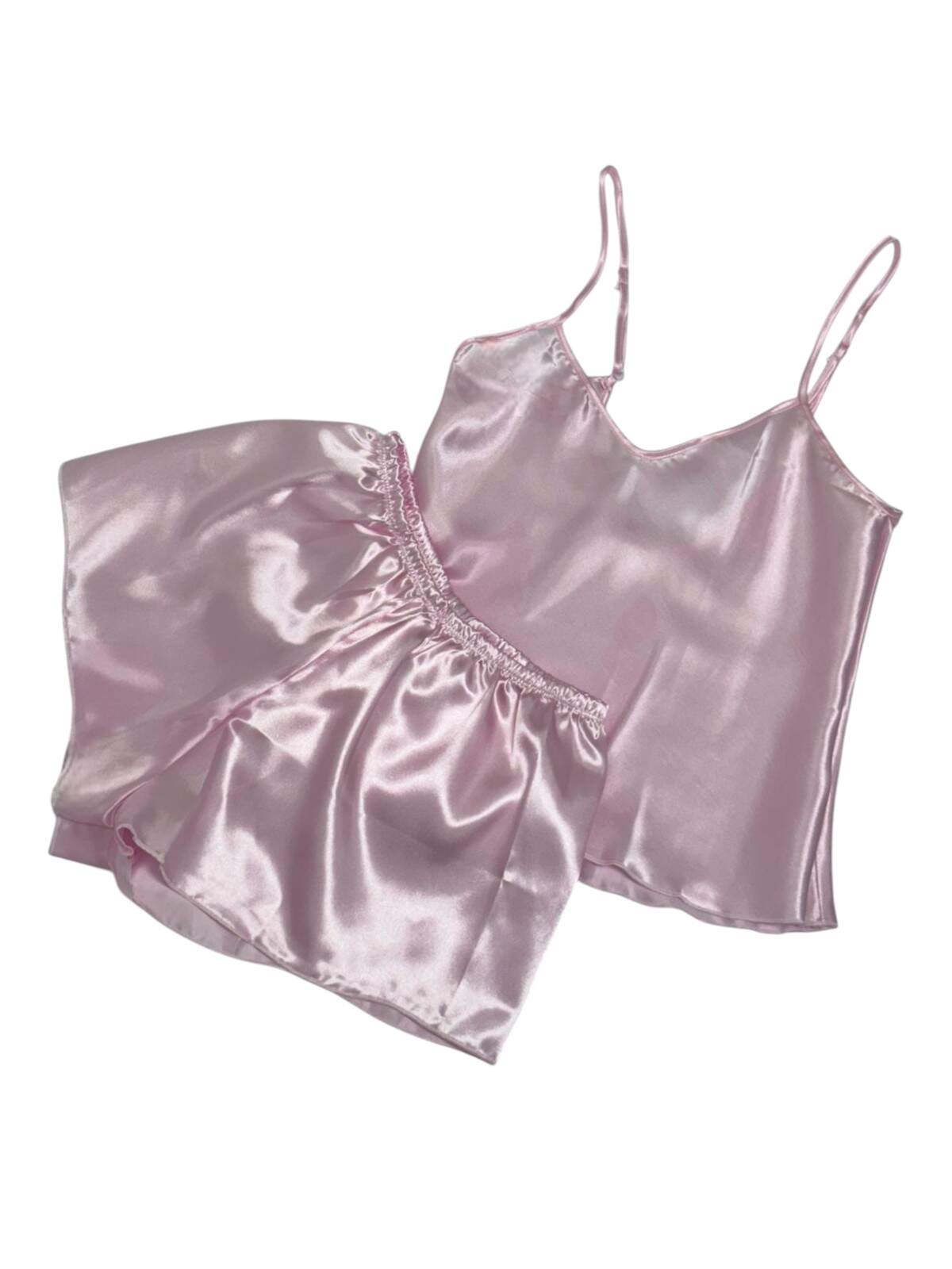 Baby Doll em Cetim Curto Adulto - Rosa - CYBER3 Suprimentos