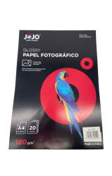 Papel Fotogrfico Jojo A4 Glossy 180gr - A4 Glossy c/20 folhas