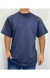 Camiseta Adulto 100% Algodo Oversized Azul Marinho Manga Curta