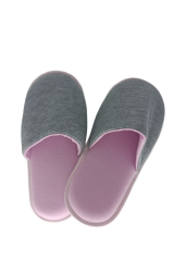 Pantufa Adulto Rosa com Cinza