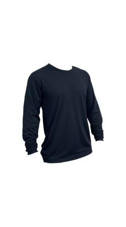 Camiseta Dry Fit Manga Longa Preta