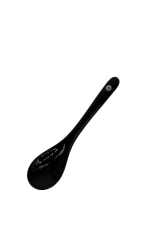 Colher de Cermica Brilhante Preta - Elegncia e Funcionalidade para Sua Mesa