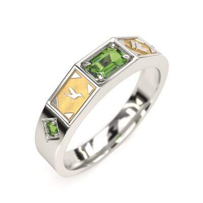 Anel de Formatura em Prata 925 - Corretor de Imveis - Vega