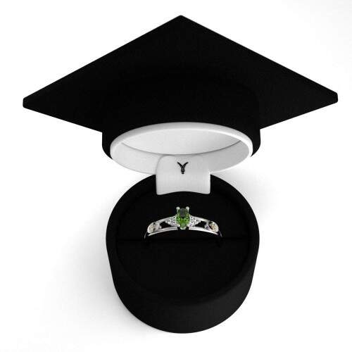 Anel de Formatura em Prata 925 - Servio Social - Oval