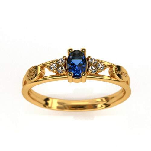 Anel de Formatura em Ouro 18k - Fsica - Oval
