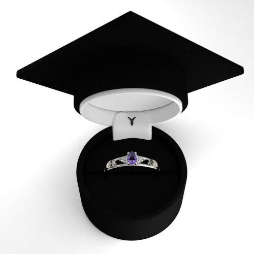 Anel de Formatura em Prata 925 - Teologia - Orvlia