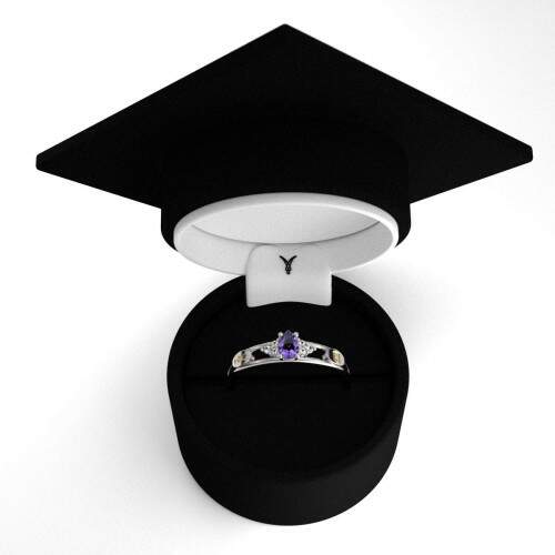 Anel de Formatura em Prata 925 - Tcnico em Produo de Vesturio - Orvlia